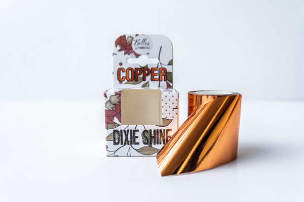 Dixie Shine copper metal foil metallic finish For the Love Creations