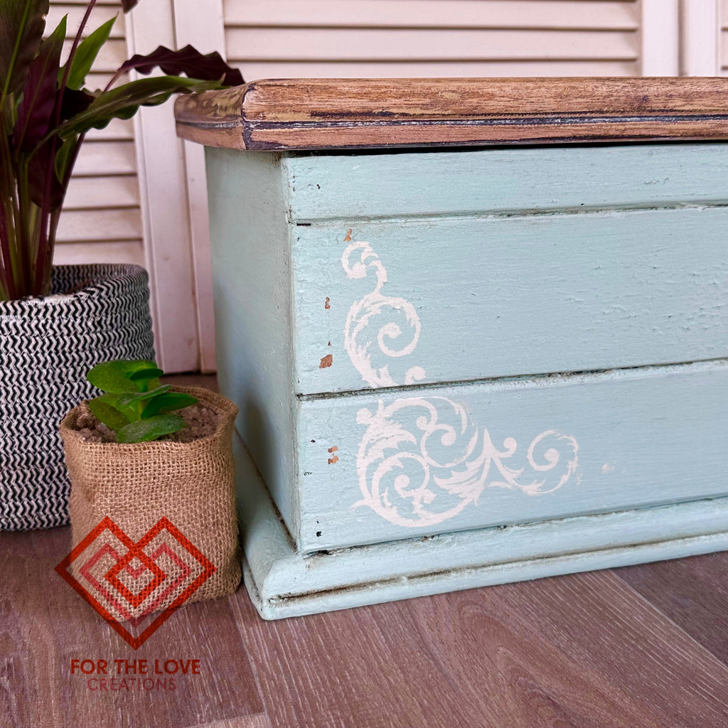Miss Mustard Seed’s Milk Paint Aqua Sky milk paint non toxic paint