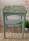 Jolie Paint Bliss green blue painted side table