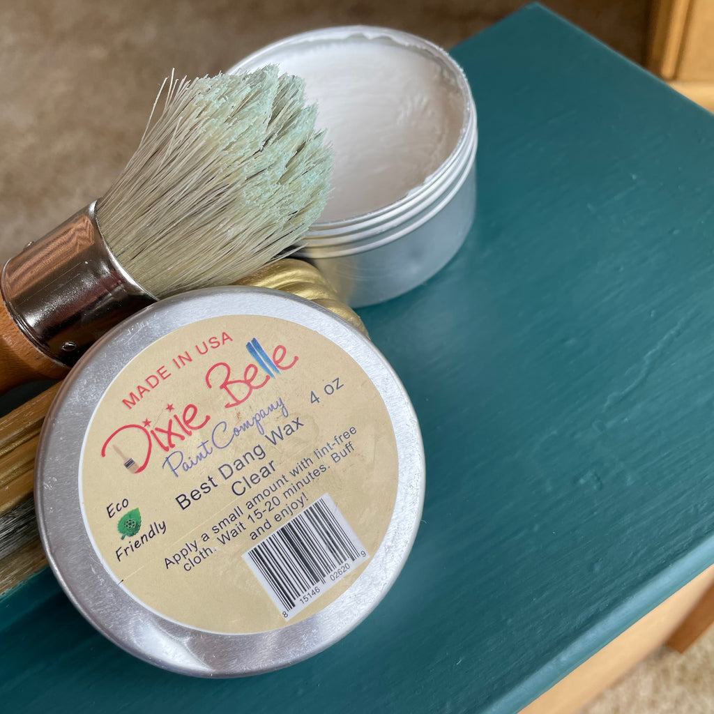 Dixie Belle clear wax water based flat finish Australian stockist For the Love Creations