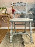 Silk all in one mineral paint Baja Gray 475ml soft pale grey painted chair For the Love  Creations Australian stockist