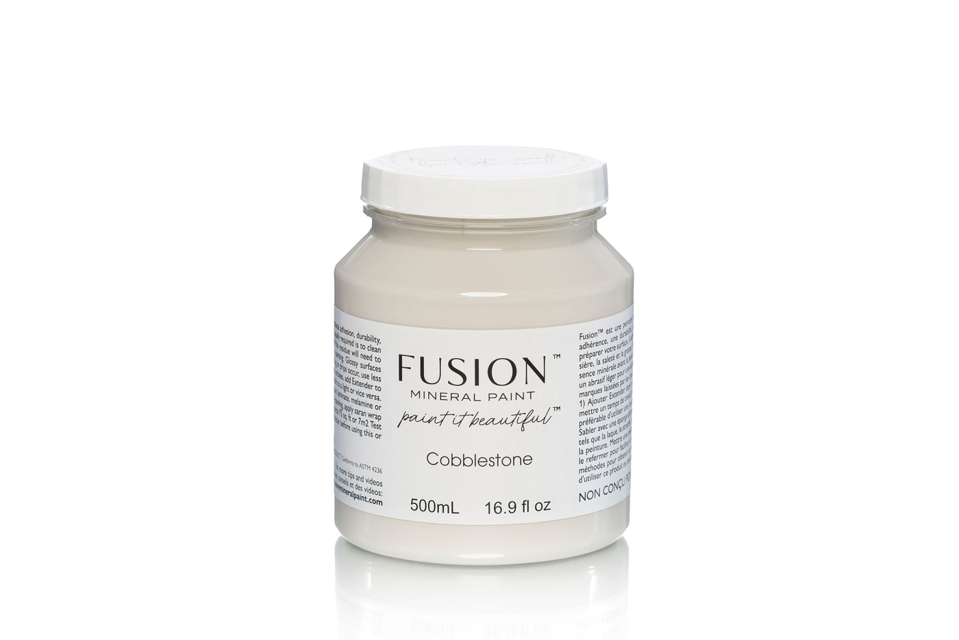 Fusion  Mineral Paint Cobblestone warm grey neutral 500ml Australian stockist