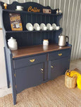 Silk all in one mineral paint Deep Sea 475ml deep inky blue painted dresser For the Love  Creations Australian stockist