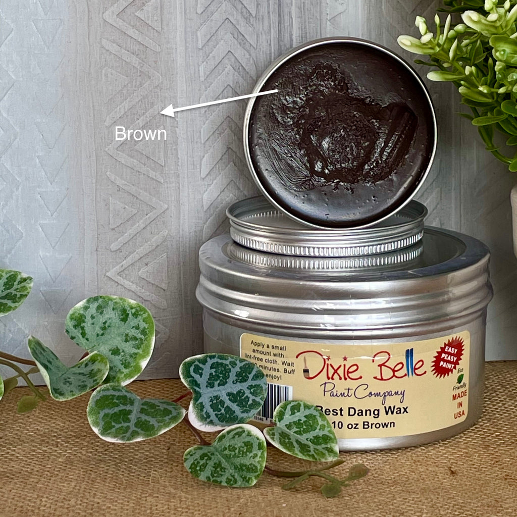 Dixie Belle Brown furniture wax use over chalk paint Australia stockist