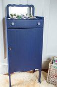 Fusion Mineral Paint Liberty Blue bold royal blue painted dresser