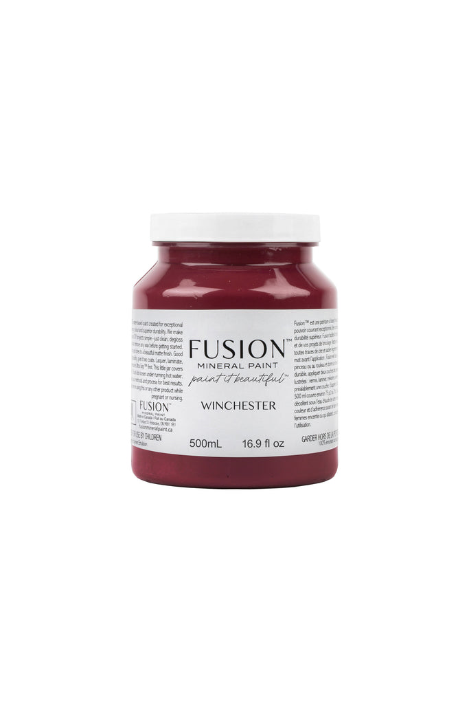 Fusion Mineral Paint Winchester deep burgundy 2 sizes For the Love Creations Australian retailer