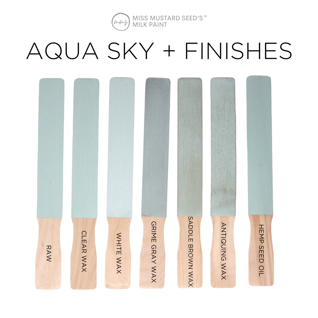 MMS Milk Paint Aqua Sky soft blue green milk paint For the Love Creations Australian retailer