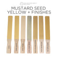 MMS Milk Paint Mustard Seed Yellow painted sticks with coloured wax finishes