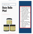 how to use Dixie Belle Mud at For The Love Creations 3 colours white, black and brown