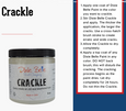 Dixie Belle Crackle creates a cracked finish as the paint dries for an aged finish