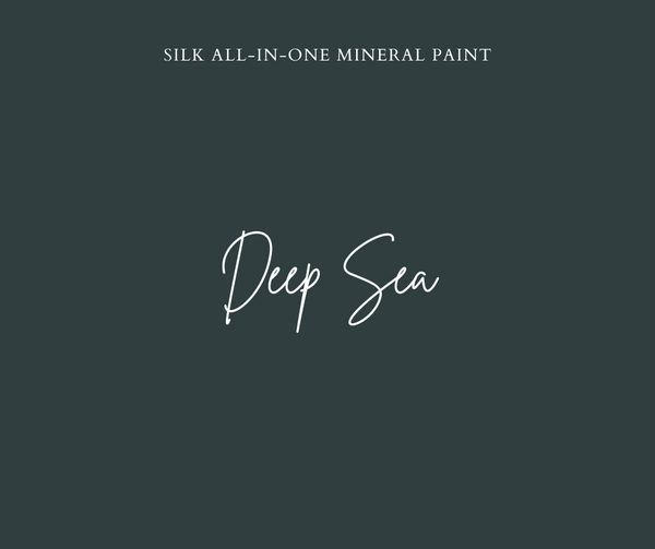 Silk all in one mineral paint Deep Sea ink blue For the Love Creations Aussie stockist