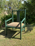 Silk Mineral paint Midnight Green painted chair For the Love Creations Australian retailer Dixie Belle