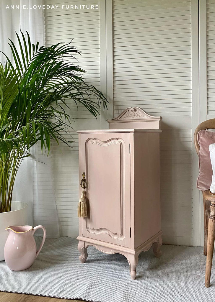 Silk all in one mineral paint Conch 475ml soft dusty pink painted cupboard For the Love Creations Australian stockist