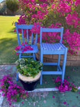 Jolie Paint - Santorini bright blue painted stools