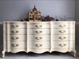 Silk all in one mineral paint Sun Kissed soft sunny yellow painted dresser For the Love Creations Australian stockist
