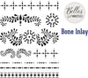 Bone Inlay Mylar stencil by Belles & Whistles Dixie Belle 