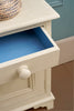 Annie Sloan bedside in Canvas on exterior, Giverny Blue on interior