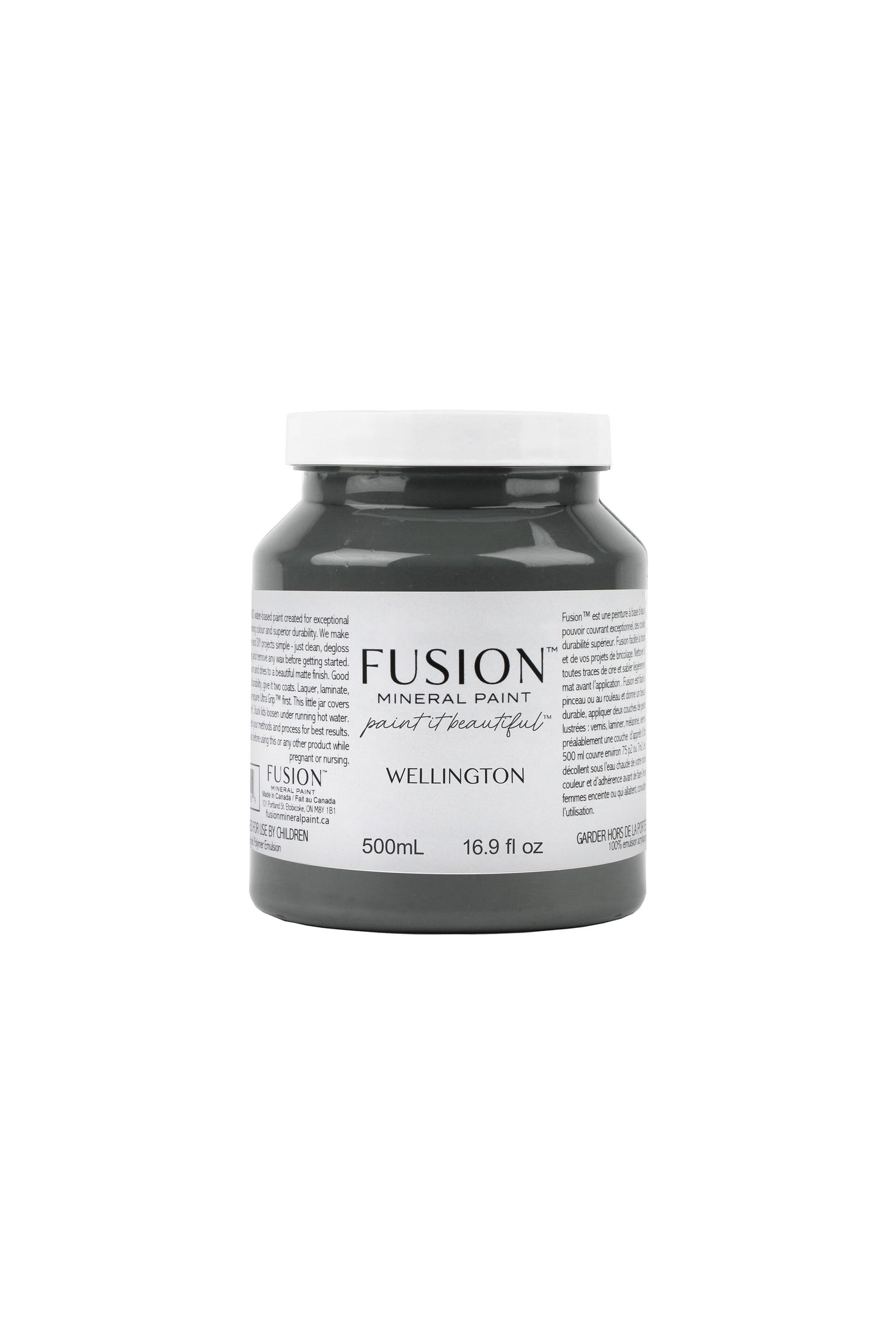 Fusion Mineral Paint Wellington deep charcoal grey black For the Love Creations Australian retailer