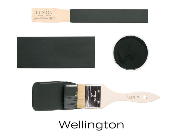 Fusion Mineral Paint Wellington deep charcoal grey black For the Love Creations Australian retailer