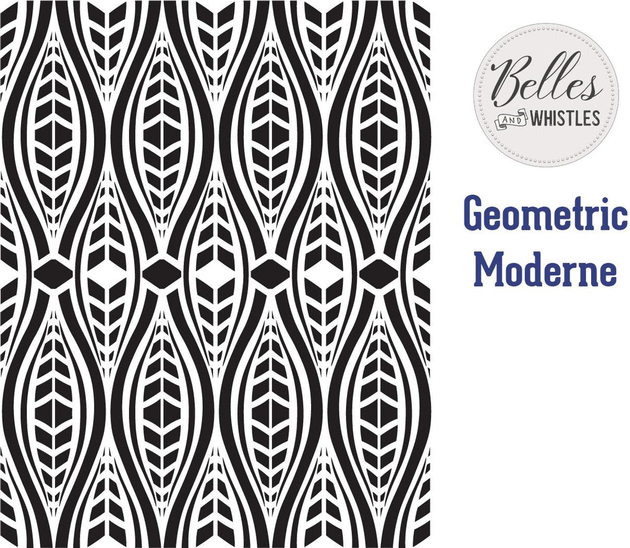 Geometric Moderne stencil | Belles & Whistles