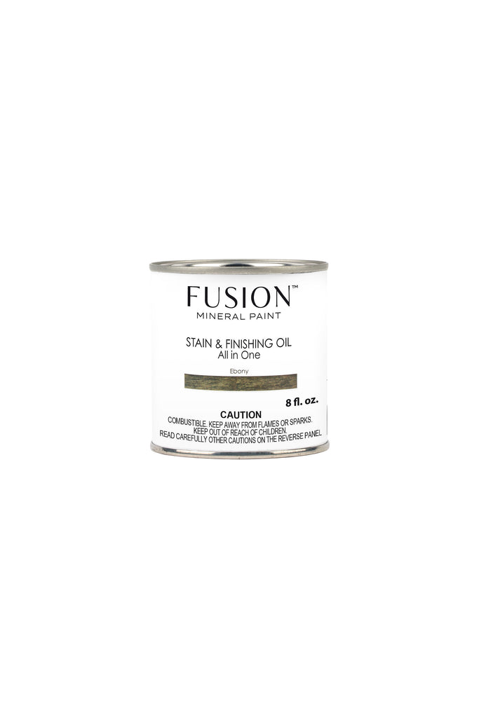 Fusion Mineral Paint Stain and Finishing Oil Ebony deep black