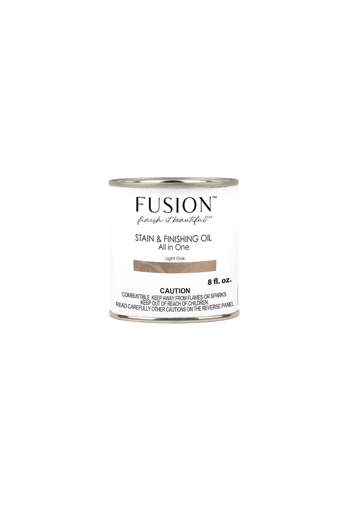 Light Oak Fusion Stain and Finishing Oil 237ml