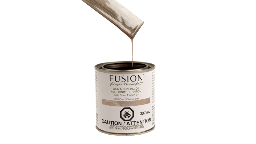 Light Oak Fusion Stain and Finishing Oil 237ml