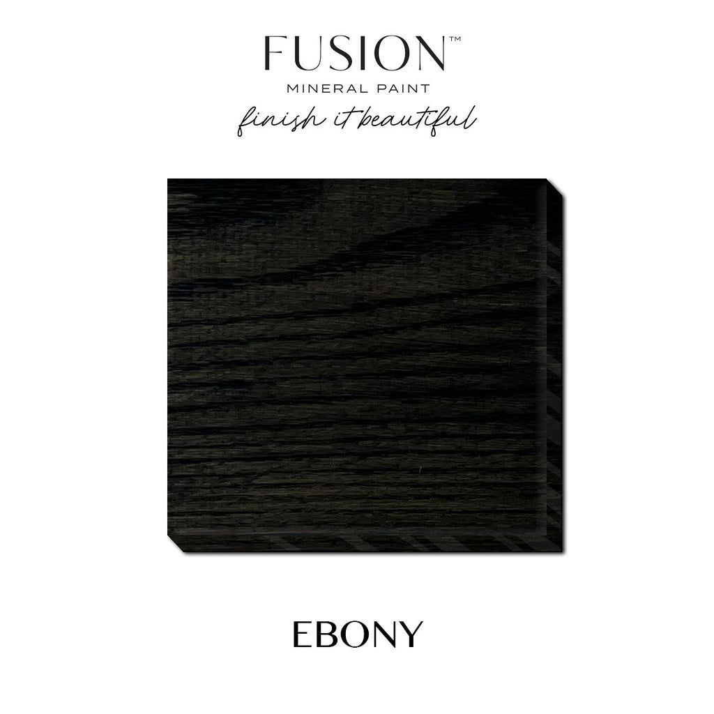 Fusion Mineral Paint Stain and Finishing Oil Ebony deep black