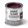 Can of Annie Sloan Chalk Paint in Tyrian Purple on a white background