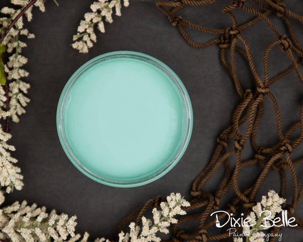 The Gulf turquoise green chalk paint Dixie Belle elite retailer For the Love Creations