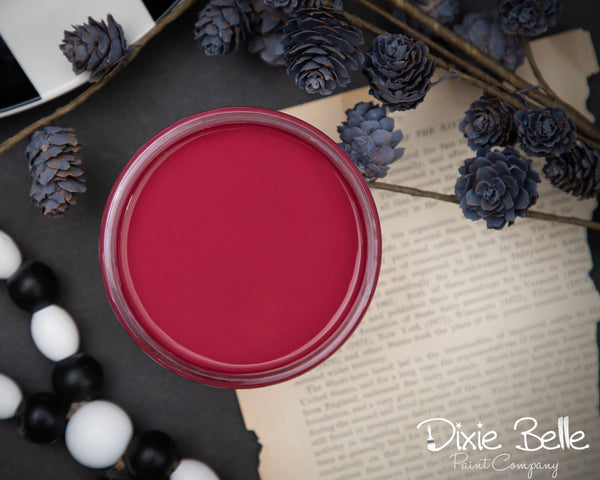 Plum Crazy warm deep raspberry chalk paint Dixie Belle Elite retailer For the Love Creations