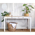 Silk all in one mineral paint Salt Water clean bright white painted console table For the Love Creations Australian stockist