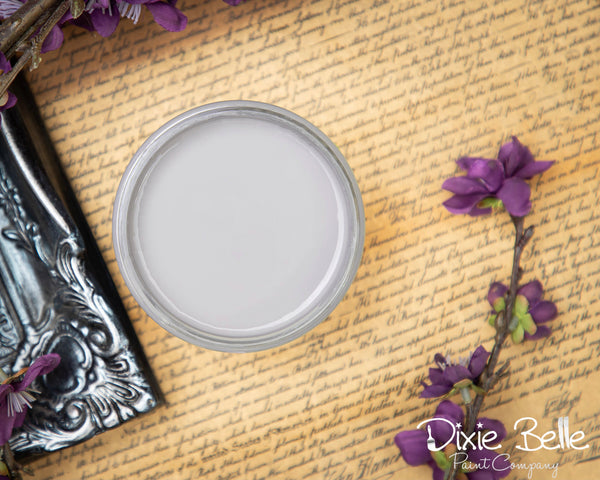 Mason Dixon Gray soft grey lavender undertones chalk paint Dixie Belle elite retailer For the Love Creations