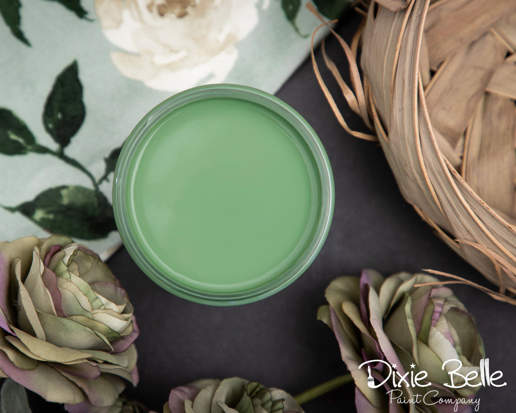 Kudzu cool soft green chalk paint Dixie Belle Elite retailer For the Love Creations