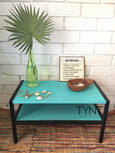 Fusion Mineral Paint Azure aqua turquoise painted table For the Love Creations