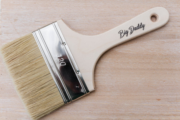 Big Daddy paint brush natural bristle oversized paint brush by Dixie Belle 