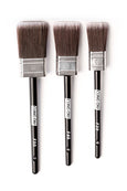 Cling On Flat series paint brushes 3 sizes 