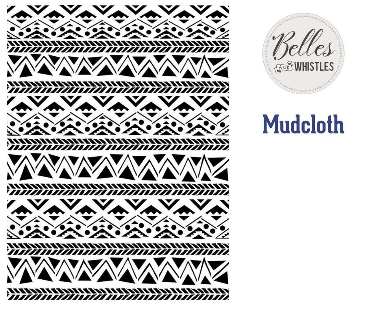 Mudcloth stencil Dixie Belle Belles & Whistles oversized stencil Australian stockist