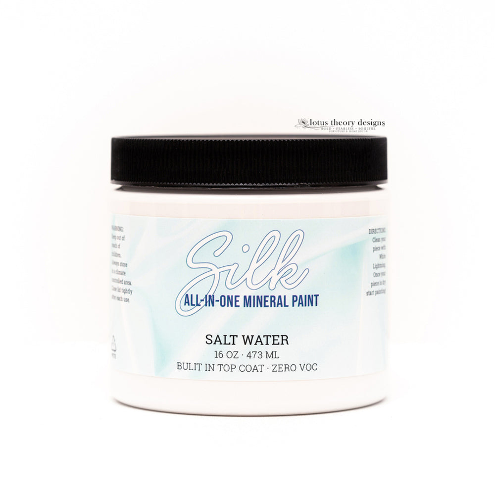 Silk all in one mineral paint Salt Water clean bright white at For the Love Creations Australian stockist