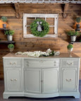 Fusion Mineral Paint Bellwood sage green painted sideboard