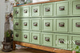 Fusion Conservatory fresh spring green painted apothecary cabinet For the Love Creations Australian stockist for Fusion