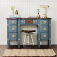 Fusion Mineral Paint Blue Pine painted desk For the Love Creations Australian retailer