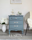 Fusion Paisley warm grey blue  painted side table