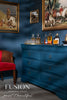 Fusion Willowbank deep vibrant blue painted dresser For the Love Creations Fusion stockist Australia 