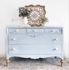 Dixie Belle Haint Blue very light blue painted dresser chalk paint