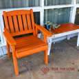 Urban Orange Jolie chalk paint on outdoor chair