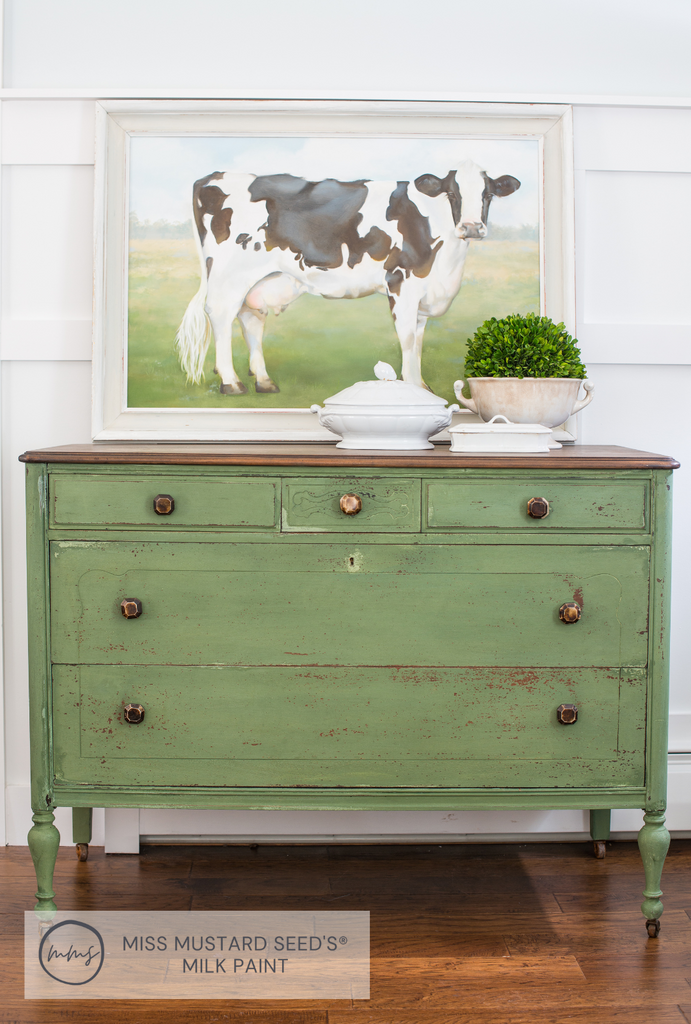 Miss Mustard Seed’s Milk Paint Boxwood grass green milk paint For the Love Creations Australian retailer