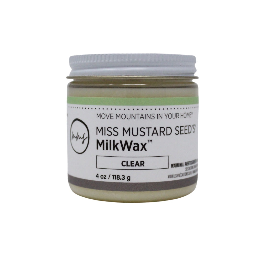 Milk Wax Clear 120g  Miss Mustard Seed’s Milk Paint MMS For the Love Creations Aussie retailer