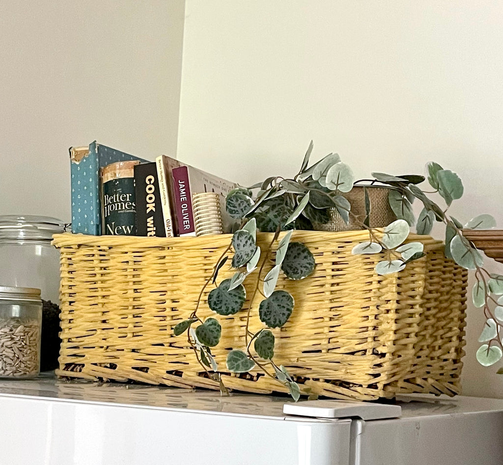 Miss Mustard Seed’s Milk paint Mustard Seed Yellow basket