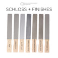 MMS Milk Paint Schloss warm greige painted sticks with coloured wax finishes